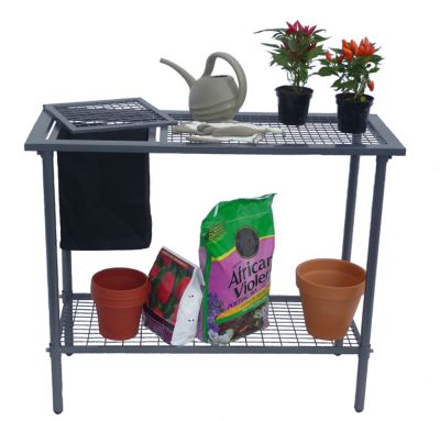 Early Start 15 in. x 39 in. x 32 in. Weatherguard Garden Utility Bench with Wire Mesh Top