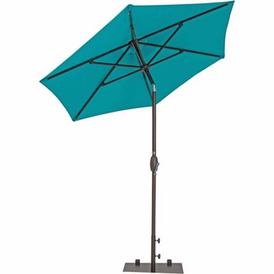 Trueshade Plus 7 Ft Garden Parasol With Push Button Tilt And Crank Aruba At Tractor Supply Co