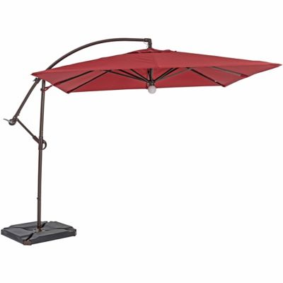 Trueshade Plus 9 Ft X 9 Ft Cantilever Square Umbrella Light Jockey Red Uyl098pjr At Tractor Supply Co