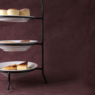Image showing 3 th Creative Home 3-Tier Iron Works Dinner Plate Holder