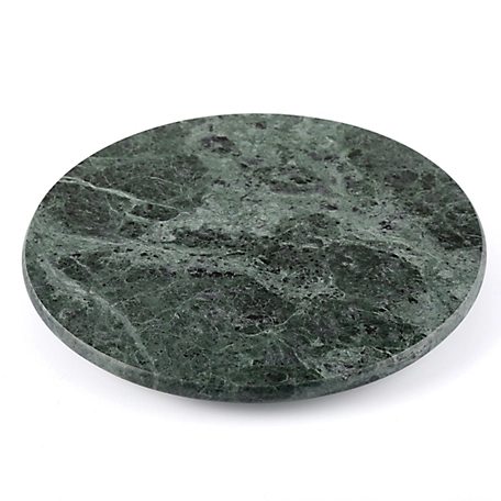 Creative Home 8 in. Green Marble Round Trivet