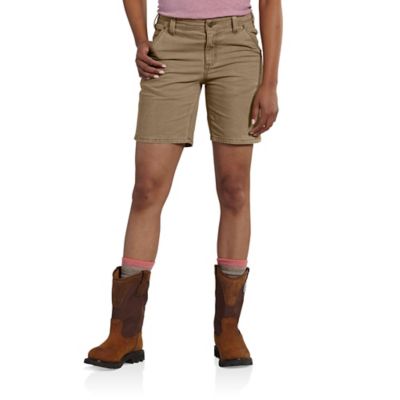 Carhartt Women's Stretch Fit Mid-Rise Solid Shorts