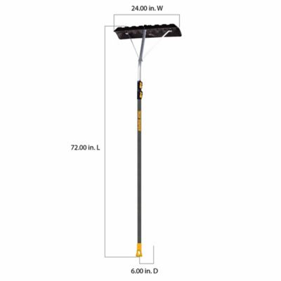 Image showing 8 th True Temper 17 ft. Telescoping Snow Roof Rake