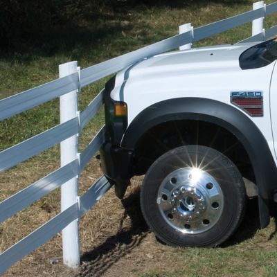 Image showing  330 ft. x 5 in. Flexible Horse Fence Rail, White