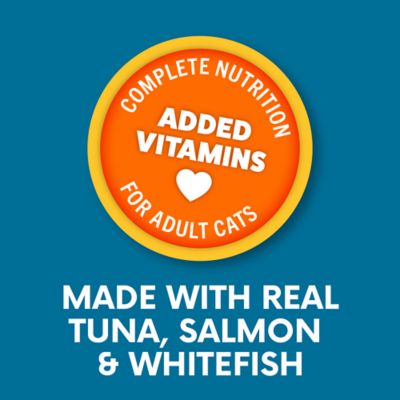 Image showing  All Life Stages Minced Tuna/Whitefish/Salmon Recipe Wet Cat Food Variety pk., 5.5 oz., Pack of 32 Cans