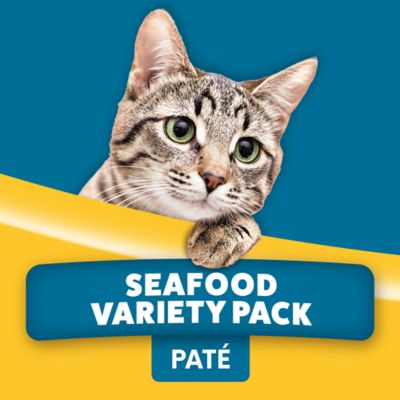 Image showing 5 th Paws & Claws All Life Stages Minced Tuna/Whitefish/Salmon Recipe Wet Cat Food Variety pk., 5.5 oz., Pack of 32 Cans