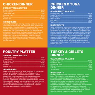 Image showing  All Life Stages Minced Chicken/Tuna/Turkey Wet Cat Food Variety pk., 5.5 oz., Pack of 32 Cans