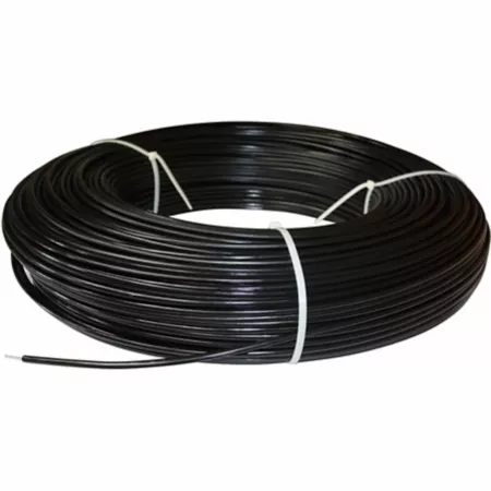 White Lightning Coated Electric Wire Fence Roll 1 320 ft x 1 400 lb 12.5 Gauge Black Electric Fence Wire & Tape