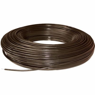 PolyPlus 1,320 ft. Coated Non-Electric Wire Fence, 12.5 Gauge, Brown