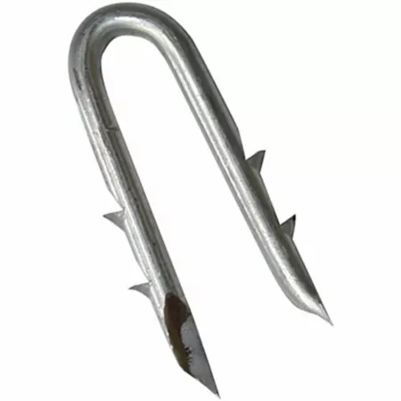 1-3/4 in Sure-Fit Galvanized Barbed Wire Staples Fencing Hardware