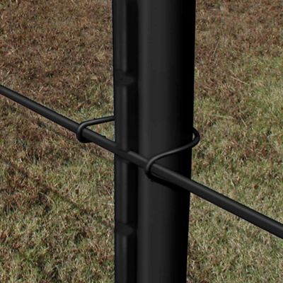 Image showing  Sure-Fit Coated Wire Fence T-Sleeve Clips, Black, 50-Pack