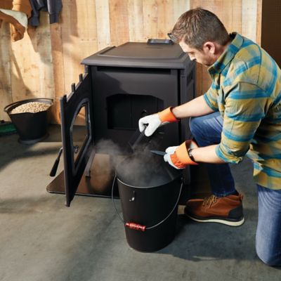 Image showing 8 th Forge & Flame 2200 sq. ft. Cast-Iron Pellet Stove, 90 lb. Hopper Size, TSC90