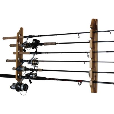 Rush Creek Creations 2 pc. Vertical/Horizontal Fishing Rod Wall Mount