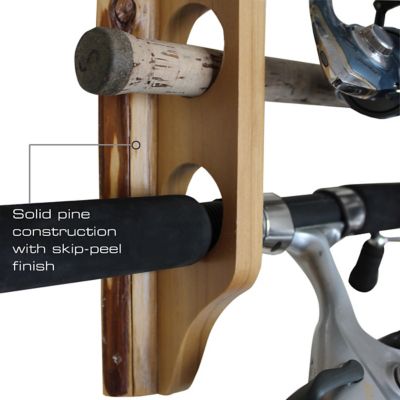 Image showing 5 th Rush Creek Creations 2 pc. Vertical/Horizontal Fishing Rod Wall Mount