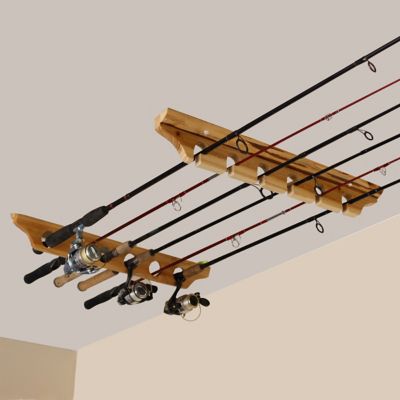 Image showing 6 th Rush Creek Creations 2 pc. Vertical/Horizontal Fishing Rod Wall Mount