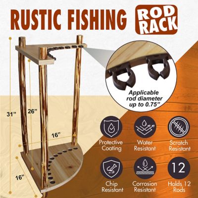 Image showing  12-Rod Corner Rack