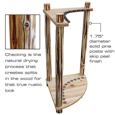 Image showing  12-Rod Corner Rack