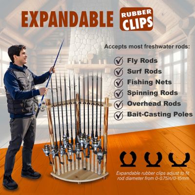 Image showing 7 th Rush Creek Creations 12-Rod Corner Rack