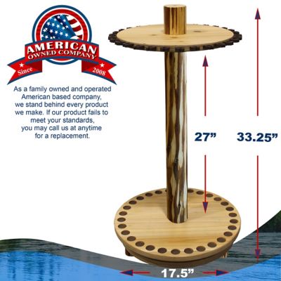Image showing  30-Rod Round Spinning Fishing Rod Storage Rack