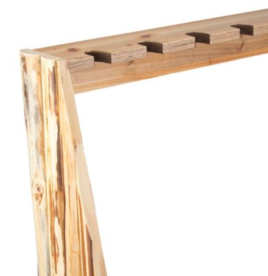 Image showing  6-Gun Rustic Series Long Gun Floor Rack with Storage Compartment, 42 in. x 24 in. x 9.5 in.