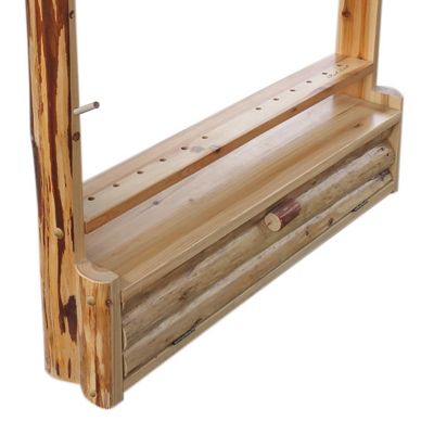 Image showing 6 th Rush Creek Creations 2-Bow 12-Arrow Wall Rack with Storage