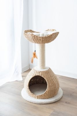 Image showing  Walk-Up Natural Rope Cat Condo, 19 in. x 19 in. x 29 in.