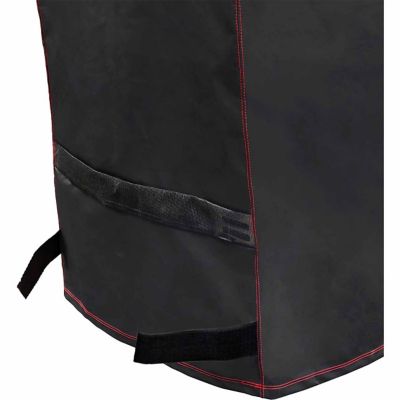 Image showing  Premium Vertical Offset Charcoal Smoker Cover, 47.5 in., Black