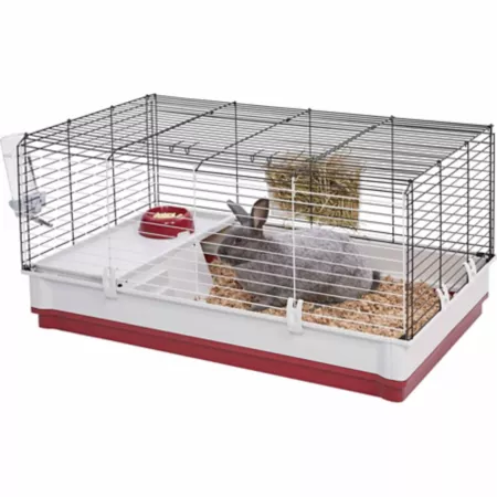 MidWest Homes for Pets Wabbitat Deluxe Rabbit House Kit 39.5 in x 23.75 in. Small Pet Cages