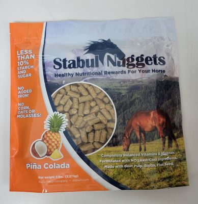 Stabul Pina Colada Flavor Nuggets Horse Treats, 5 lb.