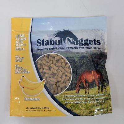 Stabul Banana Flavor Nuggets Horse Treats, 5 lb.