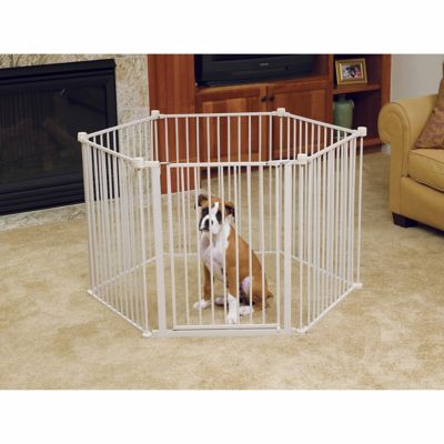 Image showing Carlson 30 in. Convertible Metal Pet Pen and Pet Gate, 144 in.