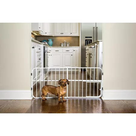 Carlson Lil Tuffy 18" Expandable Metal Pet Gate 26" to 38" Width Pet Gates