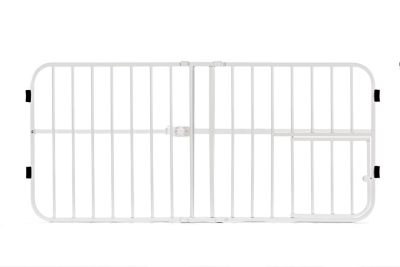 Image showing Carlson 18 in. Lil Tuffy Expandable Walk-Through Metal Pet Gate, 26 in. to 38 in. W