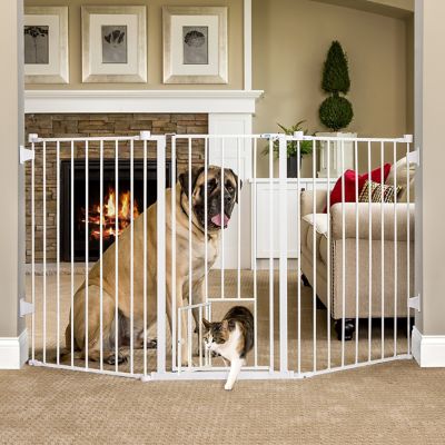 Carlson Extra Tall Flexi Walk Through Metal Pet Gate 50 in. to 76 in. W at Tractor Supply Co