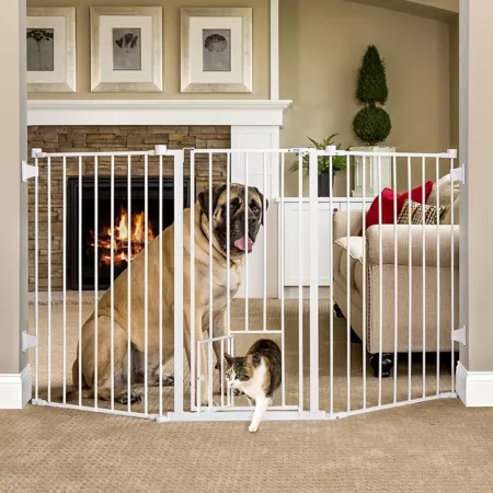 Carlson Extra Tall Flexible Metal Pet Gate 50" to 76" Wide Pet Gates