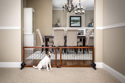 Carlson Design Paw Extra Wide Freestanding Pet Gate, 40 in. to 70 in.