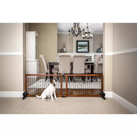 Carlson Extra Wide Freestanding Metal Pet Gate 40-in to 70-in Pet Gates