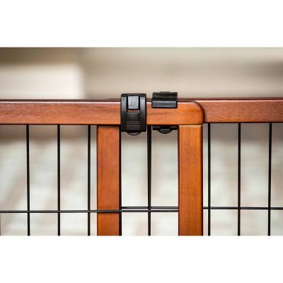 Image showing Carlson Extra Wide Design Paw Freestanding Metal Pet Gate, 40 in. to 70 in.