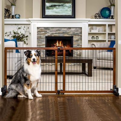 Carlson Design Paw Extra Tall Extra Wide Freestanding Pet Gate 40 In To 70 In At Tractor Supply Co