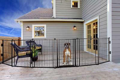 Carlson Outdoor 2-in-1 Super Wide Pet Gate and Pet Yard, 144 in.