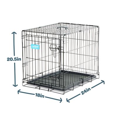Image showing 7 th Carlson Pet Products Secure 1-Door Steel Dog Crate, 24 in., Small