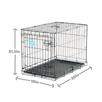 Image showing 7 th Carlson Pet Products Secure 1-Door Steel Dog Crate, 30 in., Medium