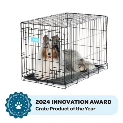 Image showing 8 th Carlson Pet Products Secure 1-Door Steel Dog Crate, 30 in., Medium