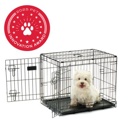 Image showing 9 th Carlson Pet Products Secure 2-Door Steel Dog Crate, 24 in., Small
