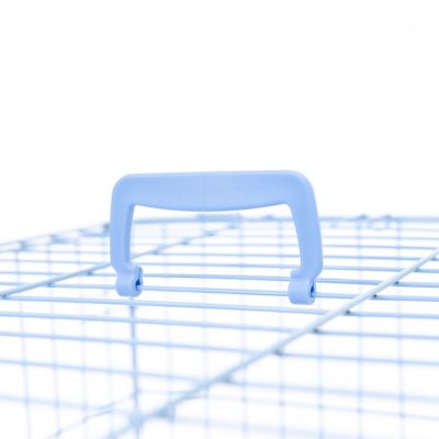 Image showing  Secure 1-Door Steel Dog Crate, 24 in., Blue