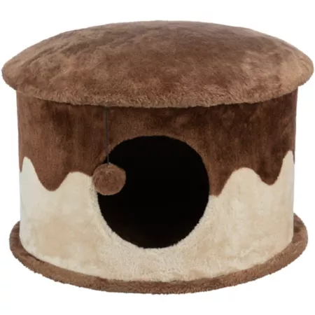 TRIXIE Cozy Cat Condo with Dangling Cat Toy Cat Trees & Condos