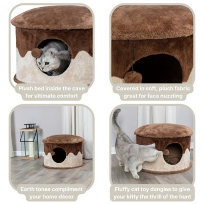 Image showing  Cozy Cat Condo with Dangling Cat Toy