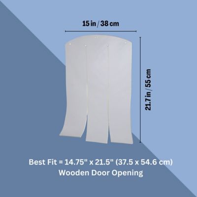 Image showing  natura Vinyl Dog Door Flaps, Dog Door Replacement Flaps, Plastic