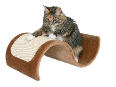 Image showing  Wavy Sisal Scratching Wave Cat Lounger, 11.25 in. x 19.5 in. x 7 in., Brown