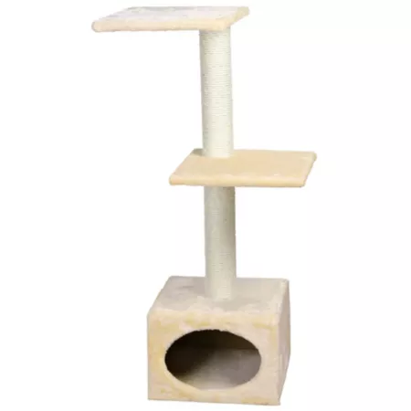 TRIXIE Badalona 43" Cat Tower with Scratching Posts Condo and 2 Platforms Cat Trees & Condos